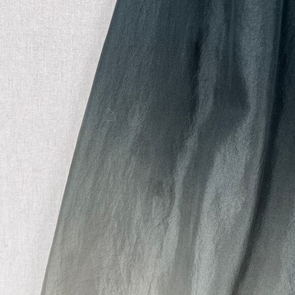 VIVIANA UCHITEL Sleeveless Silk Dress Small Gray Ombre Dip Dye Tuni Shift Cowl - Picture 14 of 16